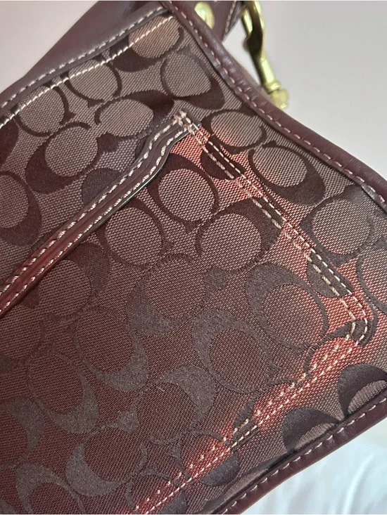 Vintage COACH Bleecker Legacy Flap Brown Leather Shoulder Bag 11434 - Picture 11 of 11